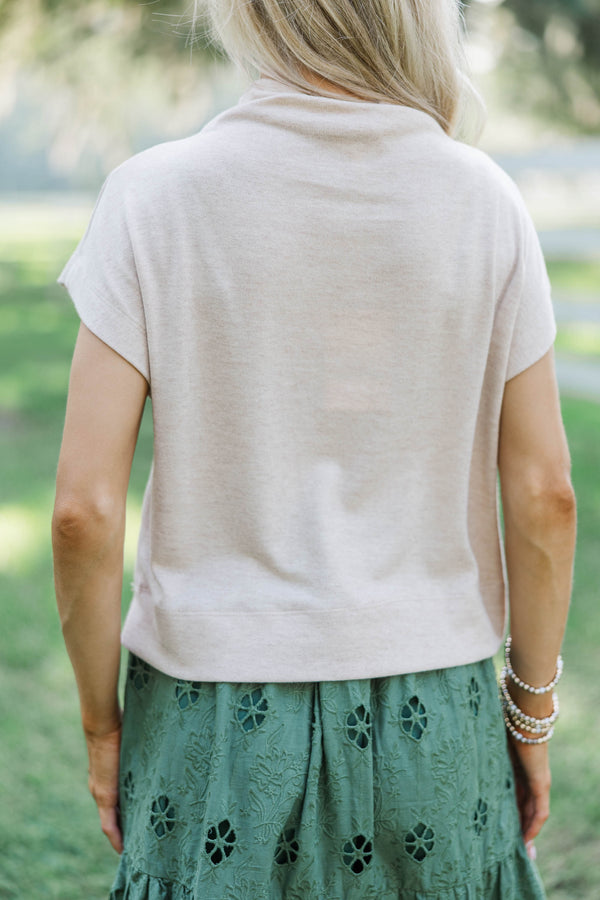 Sweet Like Honey Oatmeal Blouse