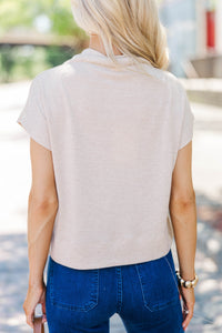 Sweet Like Honey Oatmeal Blouse