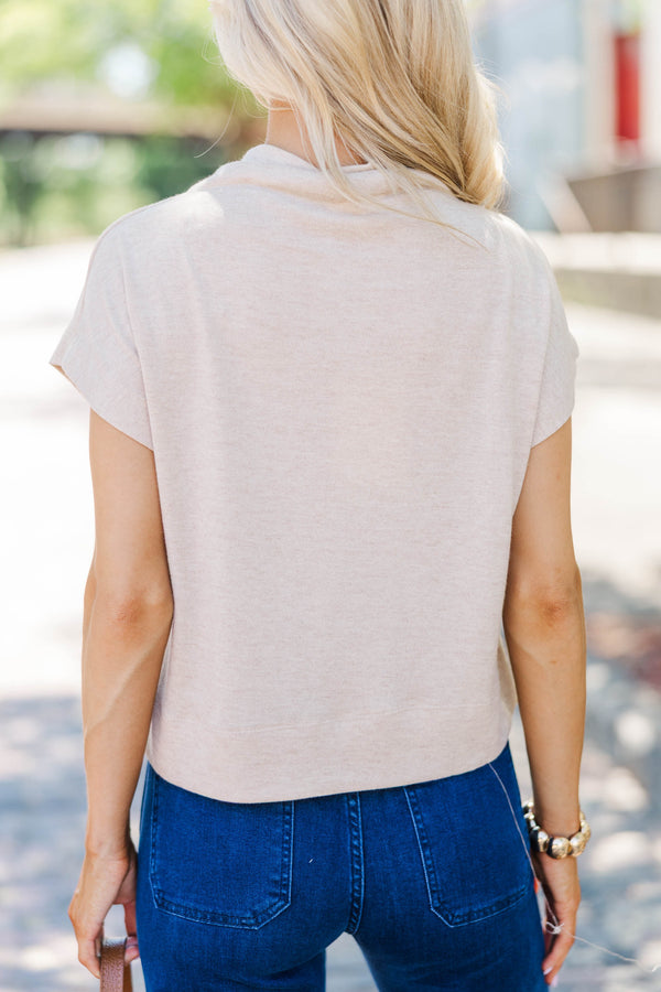 Sweet Like Honey Oatmeal Blouse