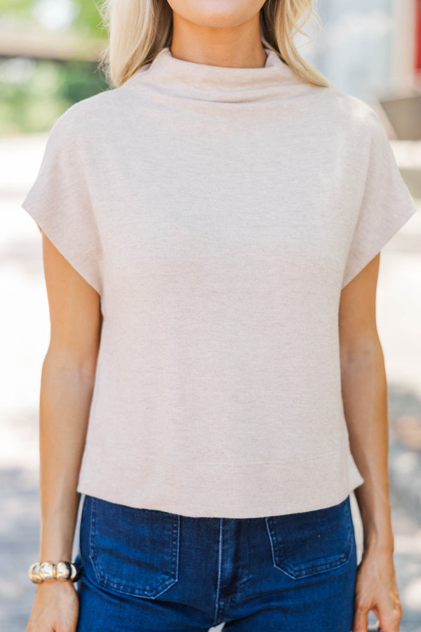 Sweet Like Honey Oatmeal Blouse