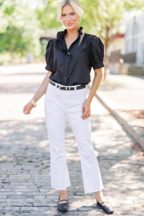 Bold and Beautiful Black Blouse