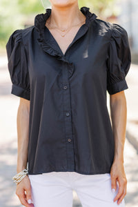 Bold and Beautiful Black Blouse