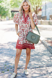Consider Me Lucky White Floral Dress