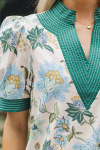 Happy As Can Be White Floral Dress