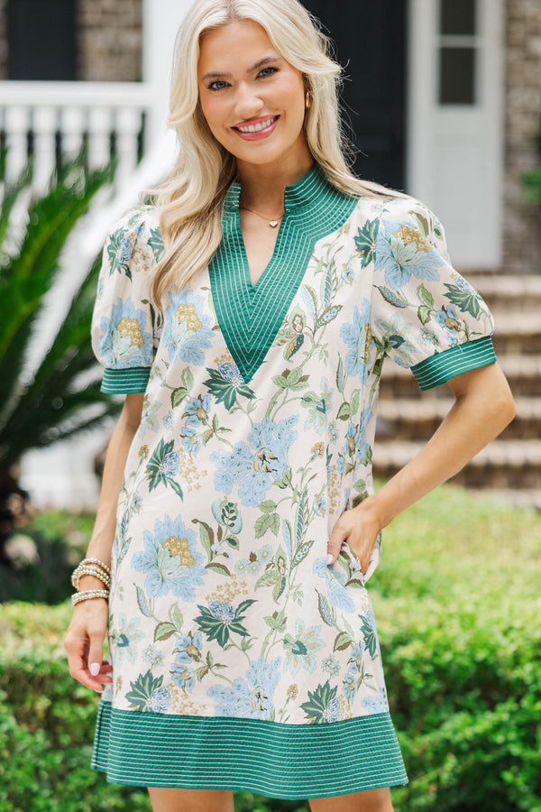 Happy As Can Be White Floral Dress