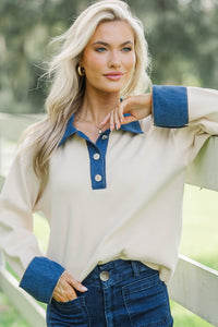 This Little Life Cream L/S Sweater