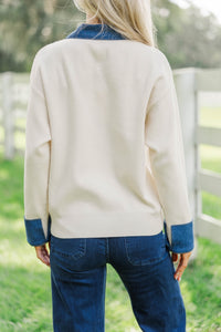 This Little Life Cream L/S Sweater