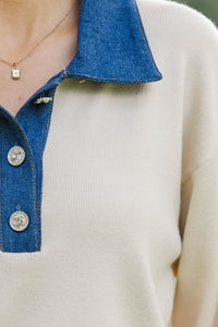 This Little Life Cream L/S Sweater