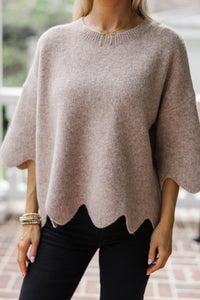 No Doubt About It Taupe Sweater