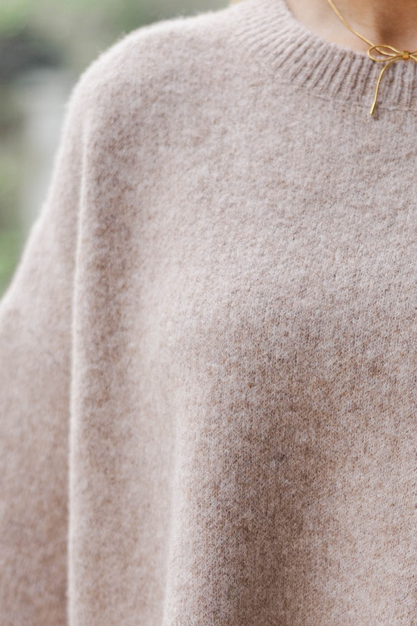 No Doubt About It Taupe Sweater