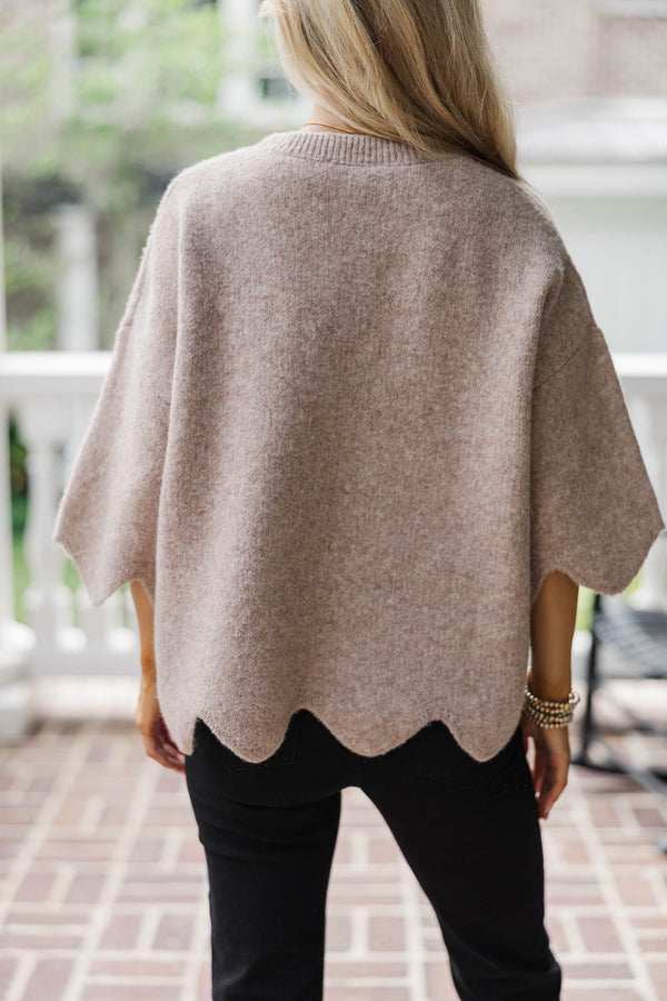 No Doubt About It Taupe Sweater