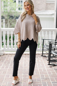 No Doubt About It Taupe Sweater
