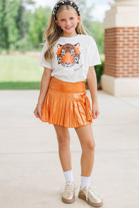 Girls: White Gameday Tiger Graphic Tee