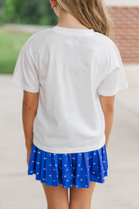 Girls: Gameday Girly Orange Bow Graphic Tee