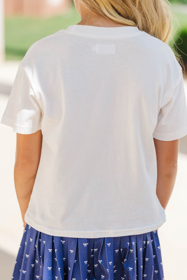 Girls: In My Girly Era Orange Bow Graphic Tee