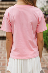 Girls: True Spirited Pumpkin Bow Blush Graphic Tee