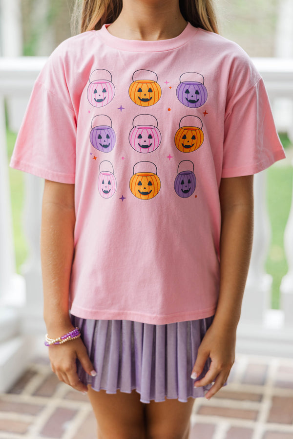 Girls: Jack-O-Lantern Cutie Blush Graphic Tee