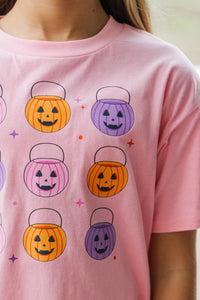 Girls: Jack-O-Lantern Cutie Blush Graphic Tee