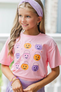 Girls: Jack-O-Lantern Cutie Blush Graphic Tee