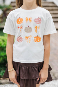Girls: Pumpkin Patch Cutie White Graphic Tee