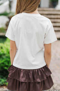 Girls: Pumpkin Patch Cutie White Graphic Tee