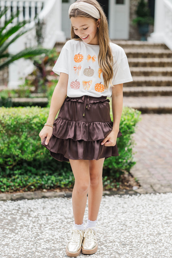 Girls: Pumpkin Patch Cutie White Graphic Tee