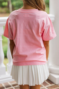 Girls: Gobble Gobble Blush Graphic Tee