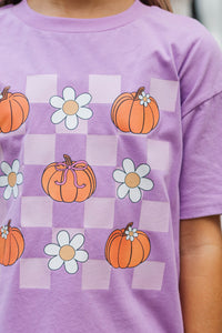 Girls: Autumn Daze Lavender Graphic Tee