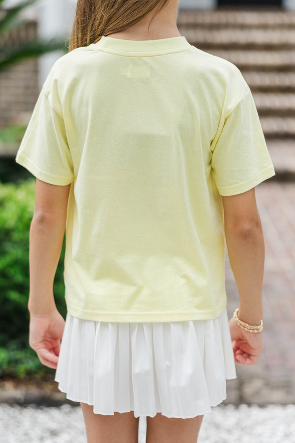 Girls: Hey Pumpkin Yellow Graphic Tee