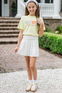 Girls: Hey Pumpkin Yellow Graphic Tee
