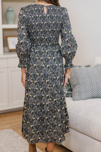 NURSING COLLECTION: Best Day Olive Toile Midi Dress