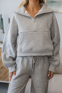 NURSING COLLECTION: Love In Every Layer Heather Gray Pullover