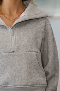 NURSING COLLECTION: Love In Every Layer Heather Gray Pullover