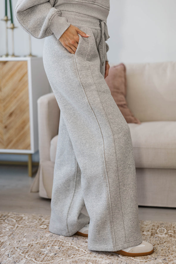 NURSING COLLECTION: Love In Every Layer Heather Gray Sweatpants