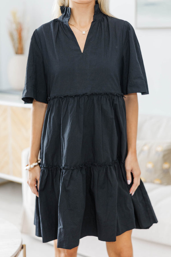 NURSING COLLECTION: Feeling Your Best Solid Black Dress