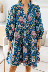 NURSING COLLECTION: Grace In Bloom Navy Floral Dress