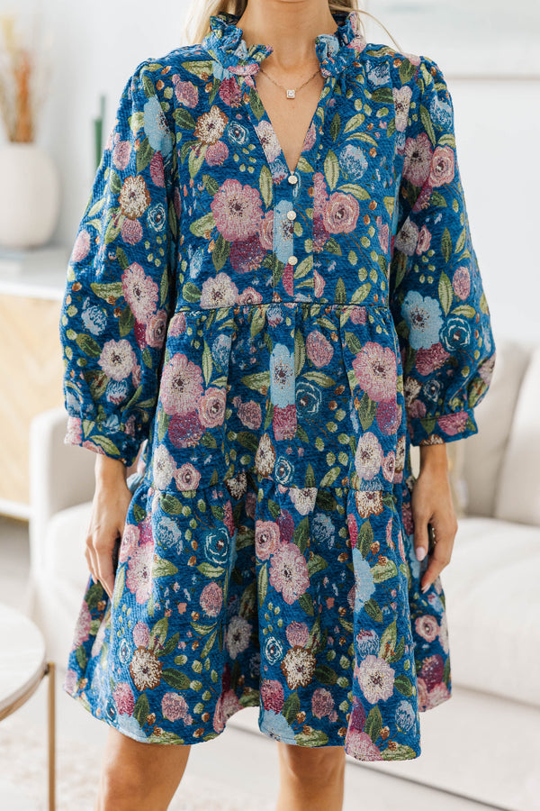 NURSING COLLECTION: Grace In Bloom Navy Floral Dress