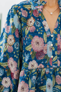 NURSING COLLECTION: Grace In Bloom Navy Floral Dress