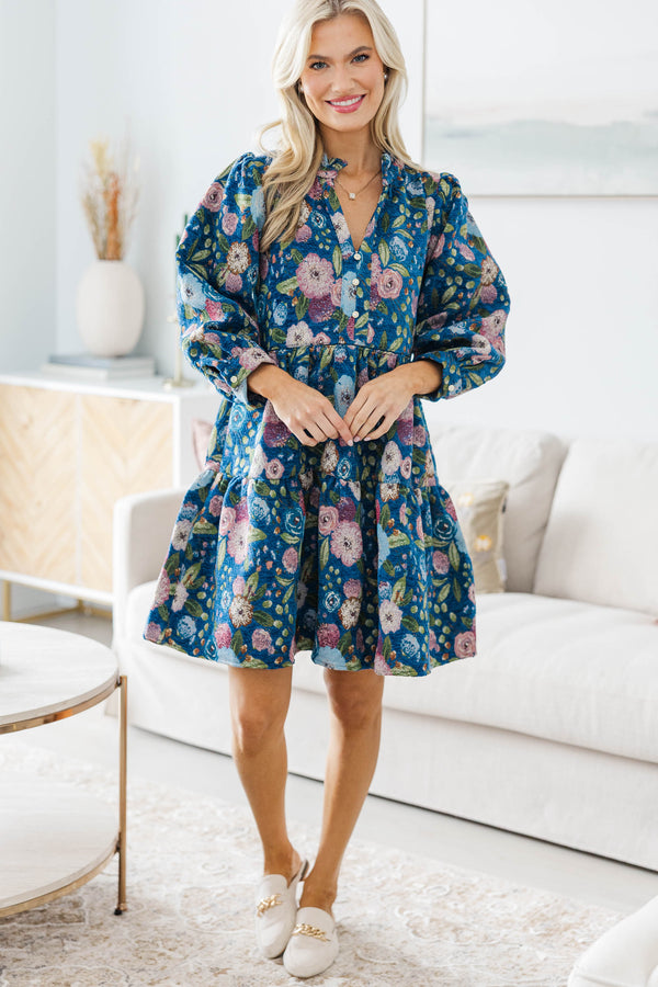 NURSING COLLECTION: Grace In Bloom Navy Floral Dress