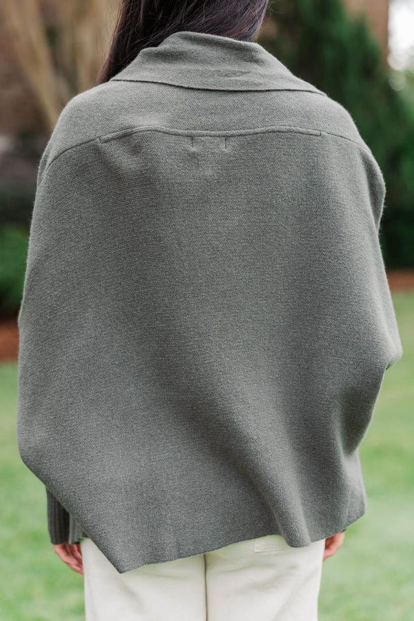 Cozy With A Good Book Olive Cardigan