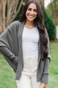 Cozy With A Good Book Olive Cardigan