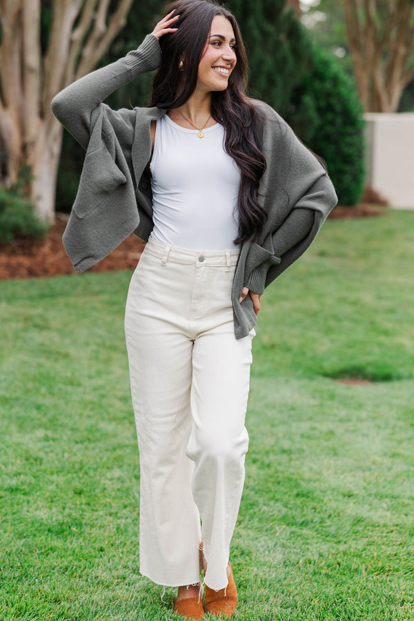 Cozy With A Good Book Olive Cardigan