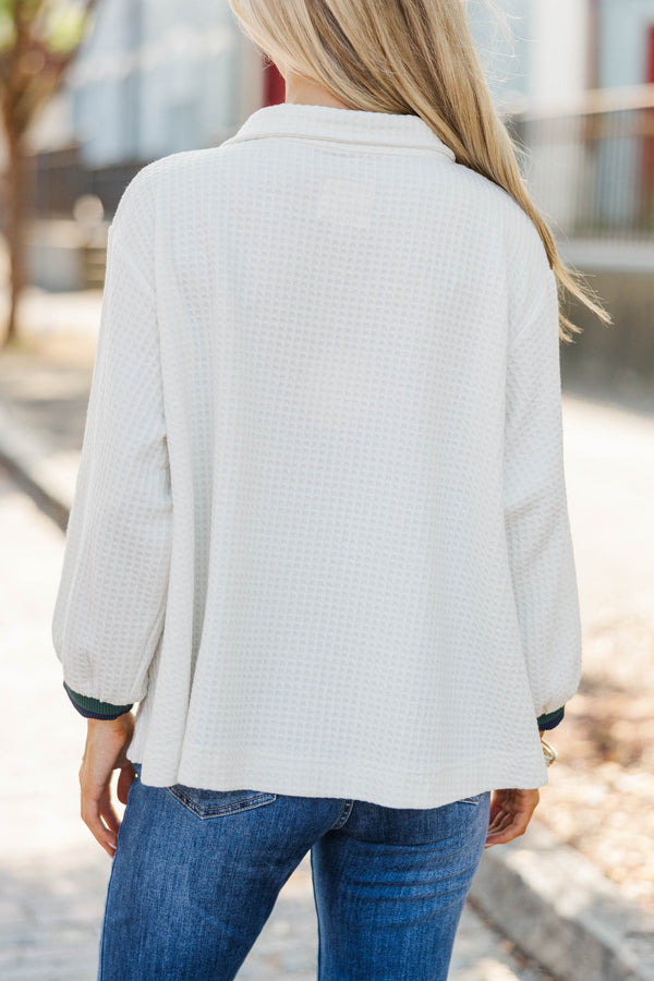 A Fresh Perspective White L/S Blouse