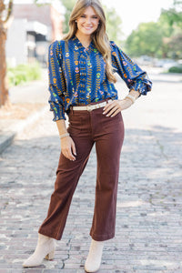 Freshly Picked Navy Floral Blouse