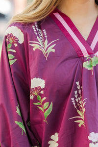 Promise Me This Plum Floral Blouse