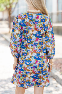 Shaking Things Up Brown Floral Dress