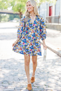 Shaking Things Up Brown Floral Dress