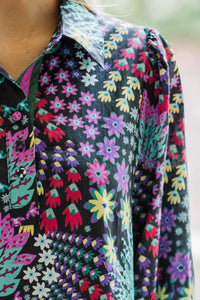 Everything Good Black Floral Dress