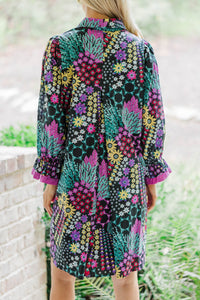 Everything Good Black Floral Dress