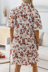 NURSING COLLECTION: Feeling Your Best Brown Eyelet Midi Dress